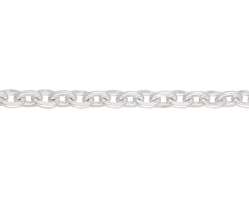 silver oval link bracelet