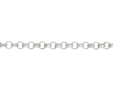 silver round belcher chain
