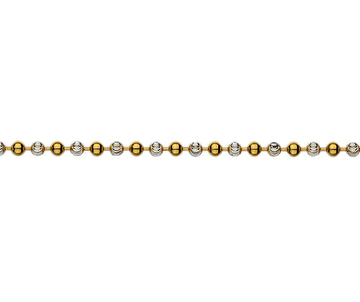 silver gold plated bead bracelet
