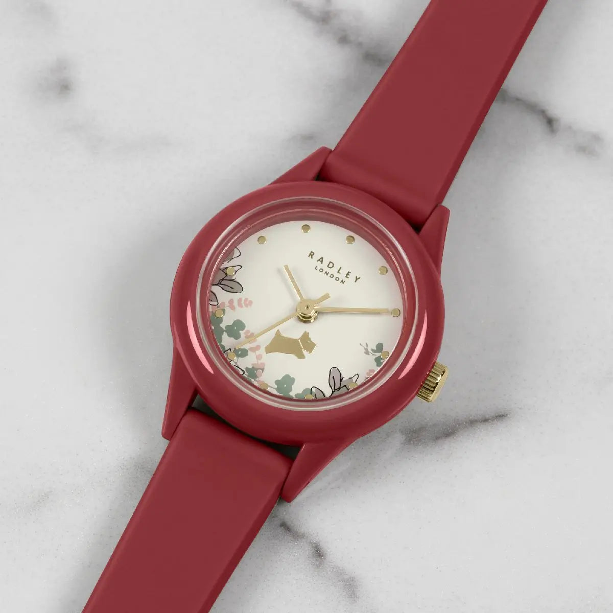 RADLEY - Women's Analog Quartz Watch with Red Silicone Strap