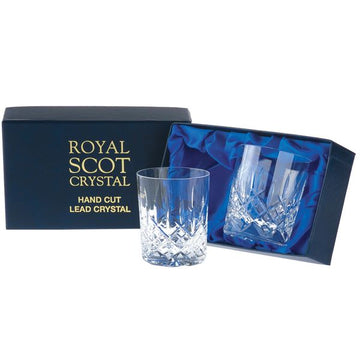London - 2 Crystal Small Whisky Tumblers